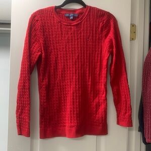 Tommy Hilfiger cable knit red
